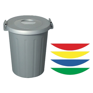 Bidone da 25 L Grigio - Manici Personalizzati - Product Image 1