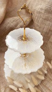 DIY ถาดผลไม้รูปทรงกลม3ชั้นแม่พิมพ์ซิลิโคนสำหรับโต๊ะถาดชาอีพ็อกซี่ - Product Image 5