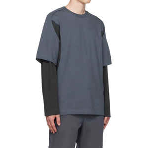 Ensemble de t-shirts à manches courtes pour hommes de haute qualité 100% coton respirant été confort bas prix - Product Image 2