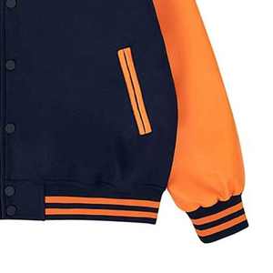 Chaqueta Universitaria de Satén Personalizada de Alta Calidad para Hombre, Transpirable, Talla Grande para Invierno, Diseño Universitario de Satén Liso - Product Image 5