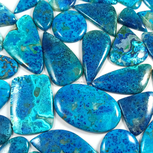 Natural Shattuckite Loose Cabochon Polished Gemstone Wholesale Bulk Radha Arts Blue <b>Chakra</b> Spiritual Reiki - Product Image 1