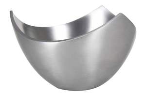 Bol de service unique pour la maison, les mariages et les fêtes, bol à fruits et noix, décoration couleur argent, design moderne, plat et assiette en métal, bols de table - Product Image 3