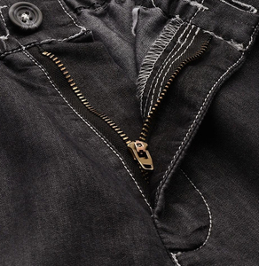 ชุดกางเกงขาสั้นลำลองสำหรับผู้ชายสำหรับฤดูร้อนเสื้อยืดแขนและกางเกงขาสั้นผ้ายีนส์ผ้าถักสวมใส่สบาย - Product Image 6