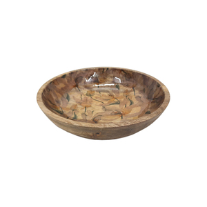 Wooden Round Shape Fruit <b>Bowl</b> Amazing Design <b>White</b> Finished for Kitchen and Tabletop Food & Snacks <b>Serving</b> <b>Bowls</b> Handmade - Product Image 5