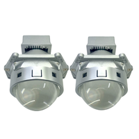 Projecteur de phare antibrouillard bi-LED 3,0 pouces à double lentille, ampoule de phare LED 55W 65W pour rénovation automobile avec support non destructif