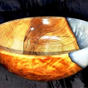 Meilleur prix Taille personnalisée en résine époxy et bois Bol à salade/déjeuner Fabriqué en Inde Produit alimentaire acheteur commercial en ligne - Product Image 2