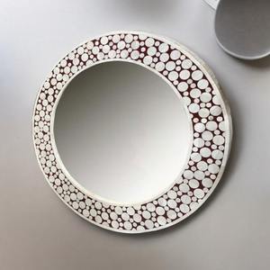 Espejo de Pared de Estilo Moderno Hecho a Mano, Cristal Personalizado con Incrustaciones de Nácar de Alta Calidad, Marco Decorativo para Uso Doméstico - Product Image 4