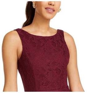 Abito da bambina Speechless viola a trapezio con doppia gonna in pizzo, stampa floreale, vita naturale, lunghezza al pavimento, taglia 9 - Product Image 3