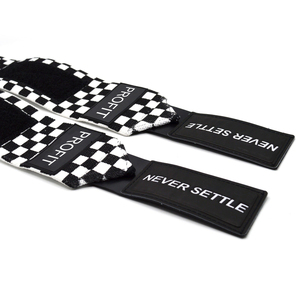 สายรัดข้อมือสีดำและสีขาวประสิทธิภาพสูงสำหรับยกน้ำหนักเสถียรภาพและการป้องกันที่ดีที่สุดสำหรับผู้ใหญ่ - Product Image 3