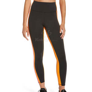 Legging de fitness personnalisé de haute qualité sans couture pour femmes vêtements de sport taille moyenne avec motif solide - Product Image 2