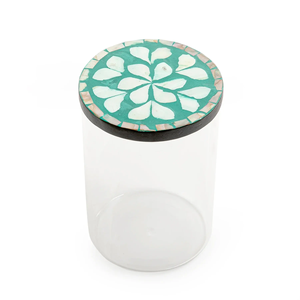 Boîte à bonbons et à en-cas cylindrique élégante, grande taille, qualité supérieure, conteneur de rangement pour bonbons par Decor World Expo - Product Image 1