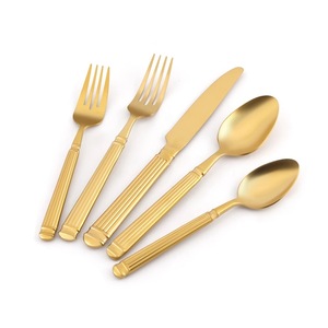 Tốt nhất bán dao kéo Flatware Set Wedding party cutlery Set Bạc đồ dùng Set <span class=keywords><strong>Place</strong></span> <span class=keywords><strong>Setting</strong></span> bằng gỗ dao kéo ở mức giá tốt nhất - Product Image 4