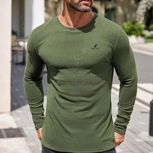 Las camisetas de lana para hombre más vendidas en nuevas existencias Camisetas de lana para hombre Suministro directo de fábrica Camisetas de lana para hombre - Product Image 2