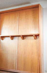 เตียงพับติดผนังแบบแนวตั้ง (โครงไม้เนื้อแข็ง) - Product Image 4