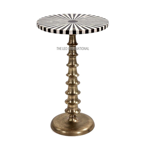 Mesa Auxiliar Redonda de Alta Calidad, Elegante y Económica, para Decoración del Hogar, Mesa de Metal de Calidad Superior - Product Image 3
