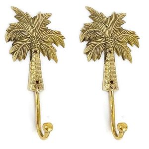 Ganchos de pared duraderos de latón macizo con estilo de acabado dorado que proporcionan fuerza y belleza para fines cotidianos y de organización - Product Image 5