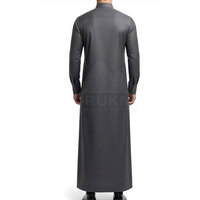 Magnifique Thobe Moderne Slim Fit pour Hommes – Tenue Islamique Décontractée en Coton Respirant et Léger, Coupe Confortable et Élégante pour les Cérémonies Religieuses