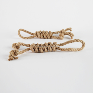 Jouet pour chien en chanvre écologique, fabriqué par un fabricant vietnamien, conception en corde durable pour la mastication, l'entraînement et les soins dentaires. - Product Image 3