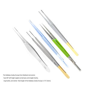 Fórceps vasculares atraumáticos DeBakey de alta calidad, instrumentos quirúrgicos de acero inoxidable de 3,5mm, Manual de dentado más amplio, certificado CE - Product Image 3