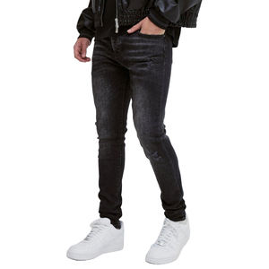 Gran oferta, ropa de calle personalizada, pantalones vaqueros con estampado lavado desgastado, venta al por mayor, nueva moda, pantalones de moda para hombre con diamantes de imitación - Product Image 4