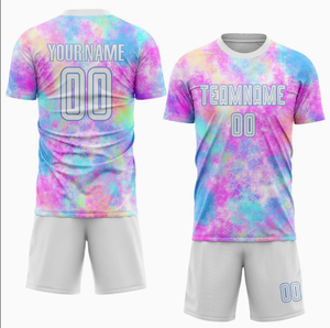 Maillot de football personnalisé de qualité supérieure en gros, ensemble d'uniformes de football unisexe à impression numérique, séchage rapide et respirant - Product Image 4