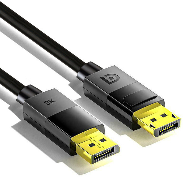 Great Quality Ready Stock Customization Displayport to Cable DP to DP 1.4 8K DP Cable High Gloss ABS Mold 1.5m