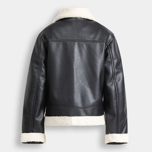 Veste en cuir véritable de qualité supérieure pour homme au meilleur prix coupe-vent imperméable hiver High Street couleur unie devant toutes les tailles disponibles - Product Image 6