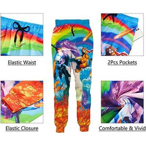 Sublimation Jogger 350GSM <b>Polyester</b> Fleece Casual Gym Track Sweatpants Printed Joggers Custom OEM Private Label Factory Supplier - Product Image 5