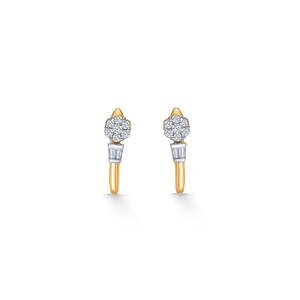 14k Gold <b>Pearl</b> Stud <b>Earrings</b> with Rhodium Plated <b>Diamond</b> Hoops-GIA Certified Trendy Jewelry - Product Image 2
