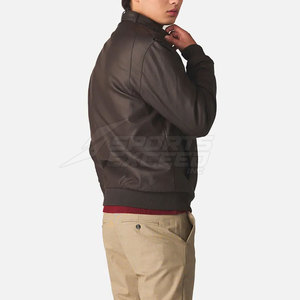 Chaqueta de Cuero para Hombre Otoño Invierno, Alta Calidad, Transpirable, Secado Rápido, Patrón de Letras, Logotipo Frontal - Product Image 3