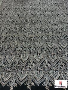 Tissu d'embroidery en polyester de qualité supérieure pour la mode et la décoration intérieure, best-seller au Qatar, approvisionnement en gros - Product Image 5