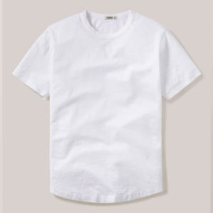Ourlet incurvé Tee T-shirt Unisexe 100% Coton 145 GSM coton jersey T chemises - Product Image 2
