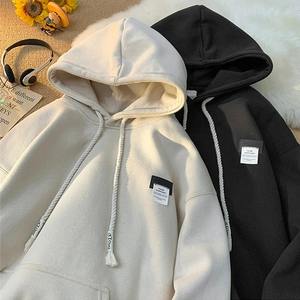 Autumn New in Solid Color Hooded Sweatshirts For Men <b>Y2K</b> <b>Streetwear</b> Hoodies Women Oversized Fleece Pullover Hoody - Product Image 4
