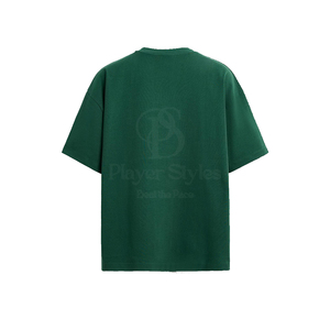 เสื้อยืดคอกลมผ้าคอตตอน100% โอเวอร์ไซส์สำหรับผู้ชายเสื้อเจอร์ซีย์ผ้าไหมลายลำลองออกแบบโลโก้ได้ตามต้องการ - Product Image 4