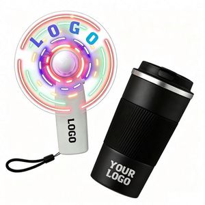 Ventilador LED de Mano con Mensajes Personalizados, Mini Ventilador Portátil con Batería, Regalo Promocional para Eventos Empresariales, Artículos para Fiestas al por Mayor - Product Image 1