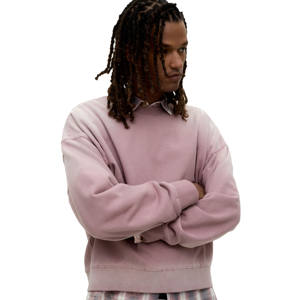 เสื้อสเวตเชิ้ตคอกลมทรงหลวมพิมพ์โลโก้ตามสั่ง ผ้าหนานุ่ม ซักย้อมสีแบบแอซิดวอช สำหรับผู้ชาย ใส่สบาย เป็นมิตรต่อสิ่งแวดล้อม ผลิตจากผ้าฝ้าย 100% - Product Image 2