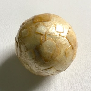 Sphères de mosaïque rondes jaunes boule de nacre incrustée boules décoratives bas prix intérieur décor à la maison - Product Image 1