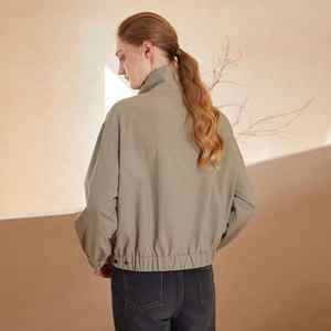 Chaqueta cortavientos con Cremallera de nailon de color elegante, abrigos para mujer, abrigo de invierno para mujer, chaquetas para mujer - Product Image 3