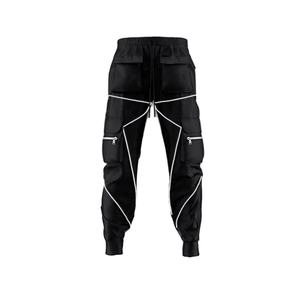 Wholesale OEM Service Men's Winter Casual Sweatpants-Eco-Friendly 100% Cotton Canvas Fleece Thickness <b>Elastic</b> Waist <b>Lace</b>-Up - Product Image 1