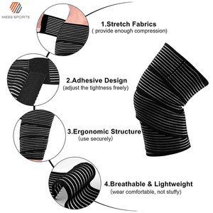 MESS SPORTS Neoprene Breathable Adjustable <b>Knee</b> <b>Brace</b> for Fitness Weightlifting Squats Heavy Duty Wraps-Cheap Price - Product Image 3