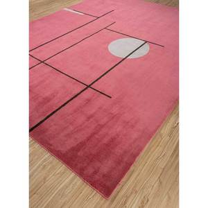 Alfombra de Lana Anudada a Mano Sthir, Diseño Kilim Abstracto Rojo y Naranja, Rectangular 9x12, para Entrada o Sala de Estar, AIWL-3010 - Product Image 2