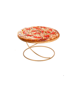 High Quality Metal Wire <b>Pizza</b> <b>Stand</b> Standing Rack Customized Size <b>Pizza</b> Pan Holder Long Piece With Black Color - Product Image 2