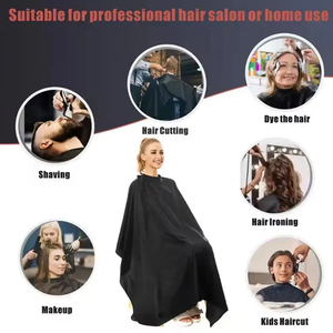 Cape de Coiffure Jetable Professionnelle Sans Manches, Haute Qualité, Imperméable, Écologique, Confortable, en Polyester, Personnalisable - Product Image 5