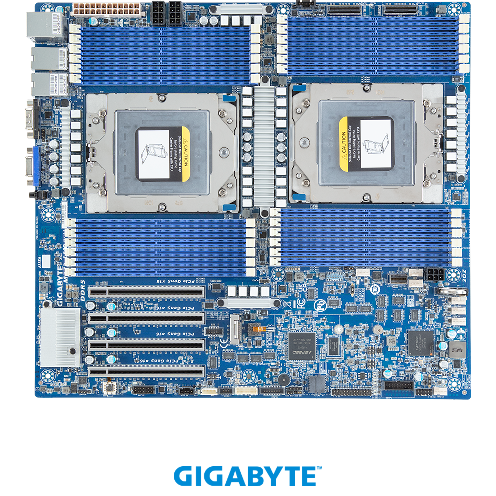 マザーボード 新しいギガバイトのマザーボードmz73-lm0 amd epyc 9004 dpサーバー