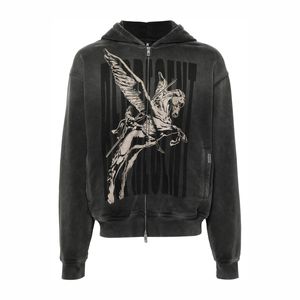 Sudadera con Capucha para Hombre Adulto, Invierno 2025, Nueva, Holgada, Simple, de Manga Larga, con Cierre y Bordado, para Parejas - Product Image 1