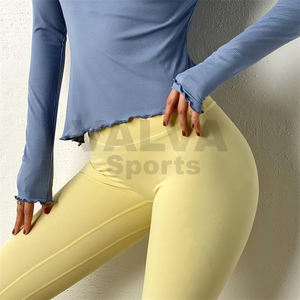 เสื้อยืดออกกำลังกายระบายอากาศได้ดีสำหรับผู้หญิงเสื้อออกกำลังกายขนาดใหญ่พิเศษตัดด้านหลังสำหรับโยคะ - Product Image 5