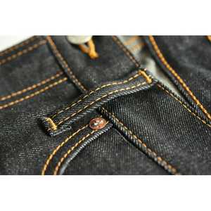 Men's <b>Jeans</b> <b>Indigo</b> Sanforized Selvedge Denim <b>Jeans</b> Regular Fit - Product Image 4