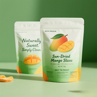 Op maat gedrukte, food grade, staande pouches van BOPP, VMPET en PE-laminaat voor gedroogd fruit met ziplock sluiting