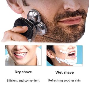 Cabezal de Repuesto Completo para Afeitadora Eléctrica Serie Doble Precisión, Cuchillas Dobles, IPX7 Lavable, Hebilla Metálica Plateada - Product Image 1