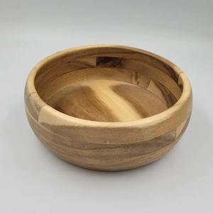 Bol en bois naturel jetable, bol à soupe et à salade en bois écologique, design moderne, logo personnalisé, service de fruits, fêtes - Product Image 3